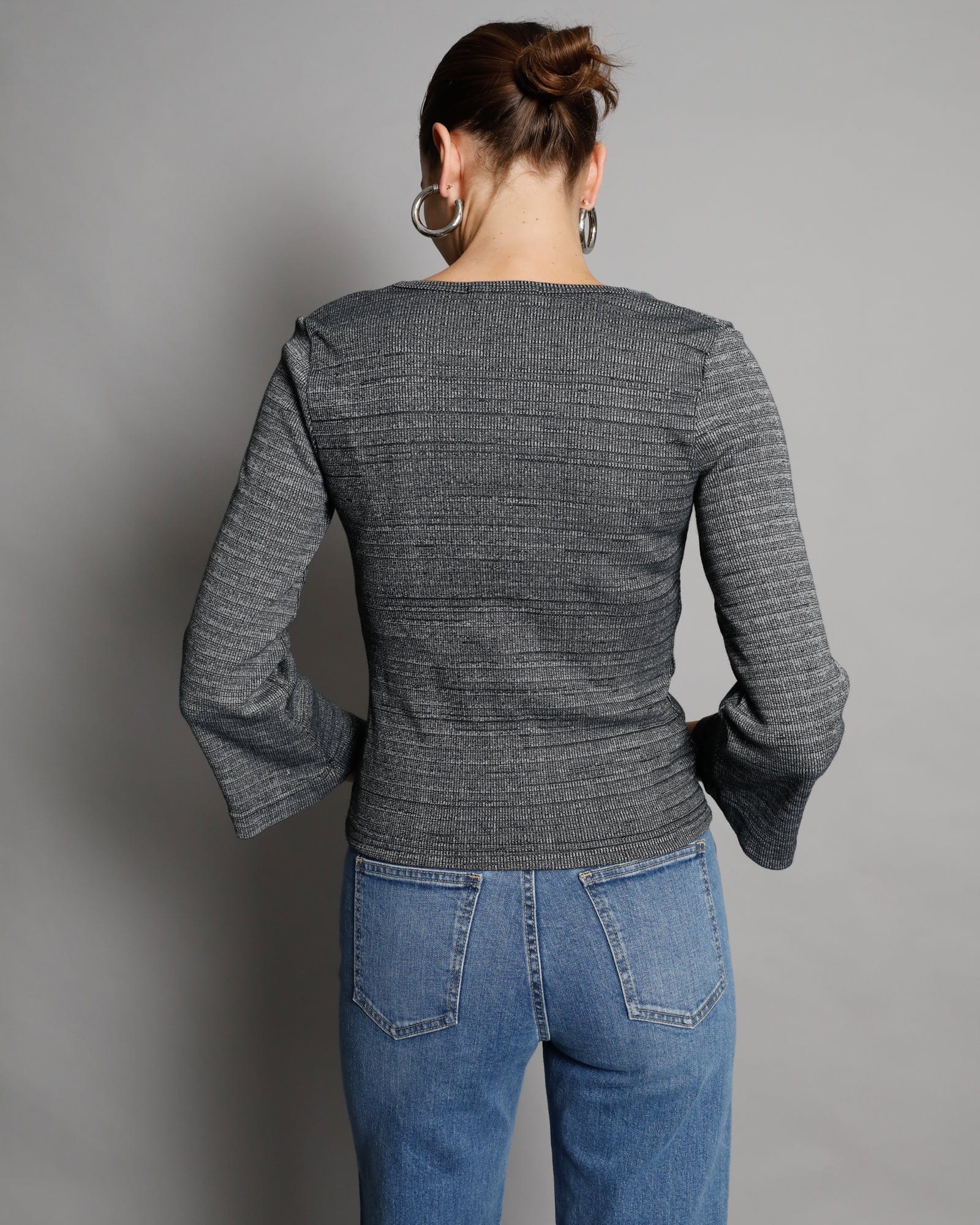 Woodstock Rib Cardigan - Charcoal