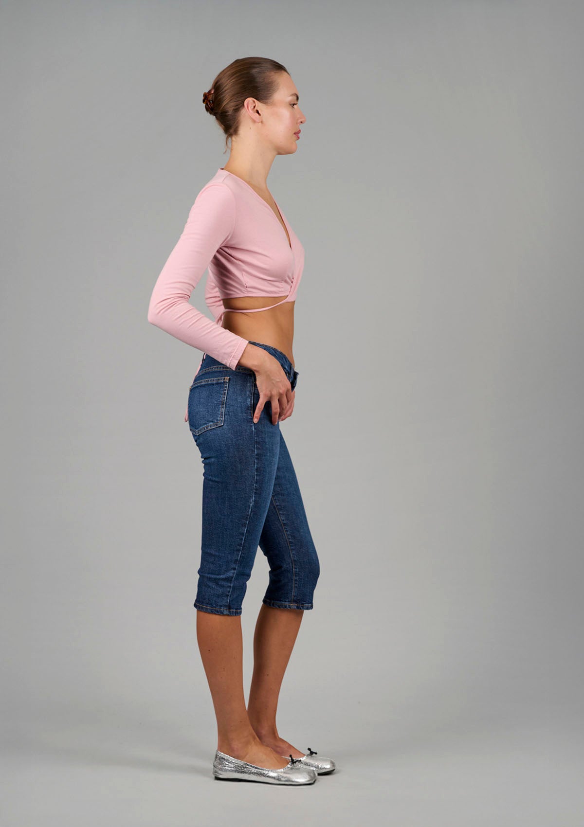 Cross Your Heart Wrap Top - Blush Pink