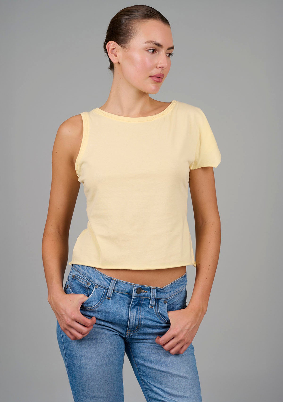 Two Faced Tee - Lemon Yellow