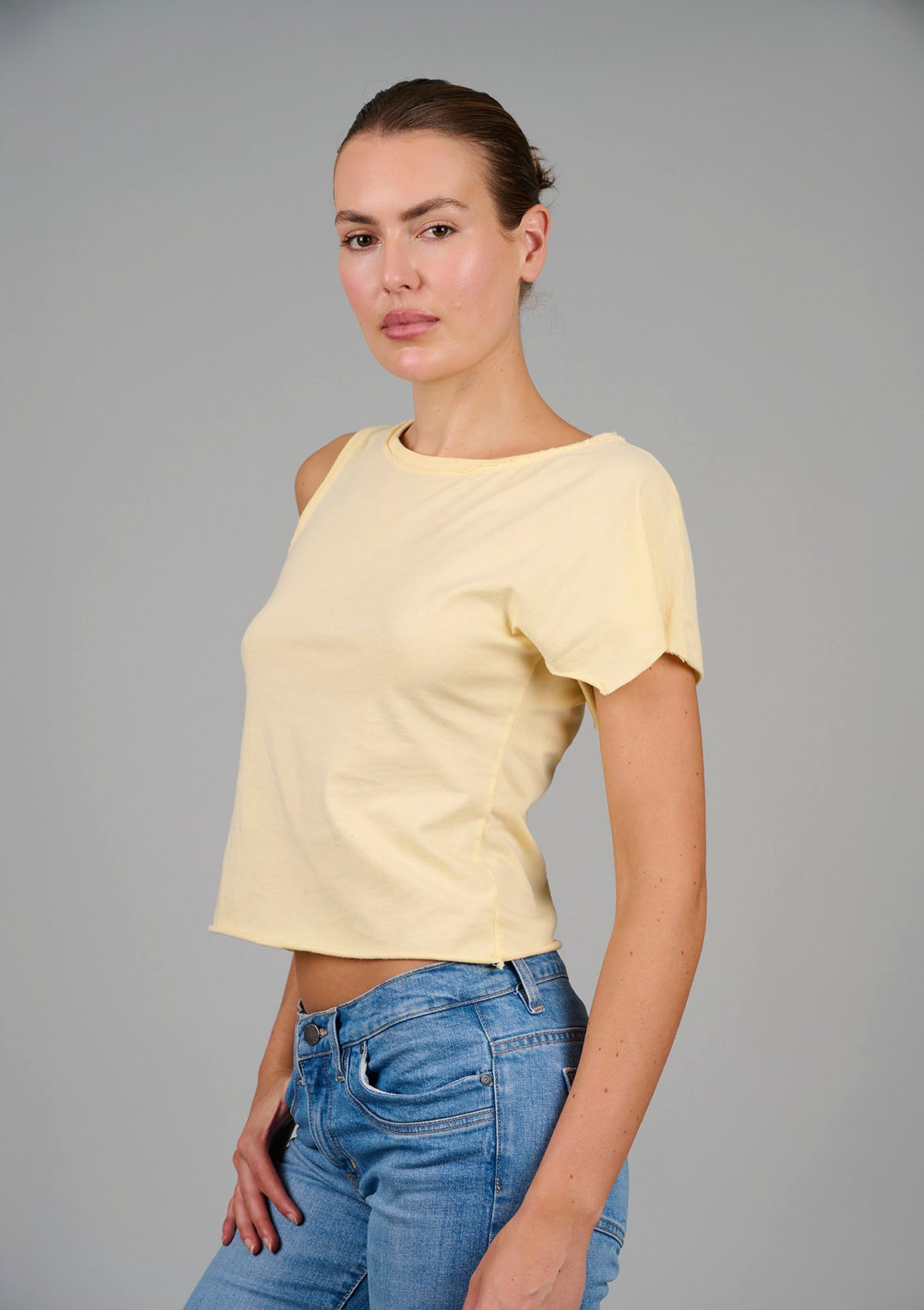 Two Faced Tee - Lemon Yellow