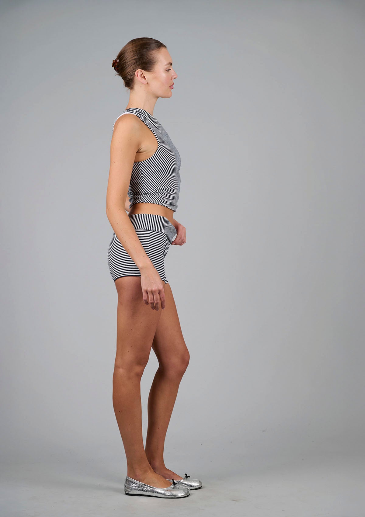 Roller Girl Top - Black / White