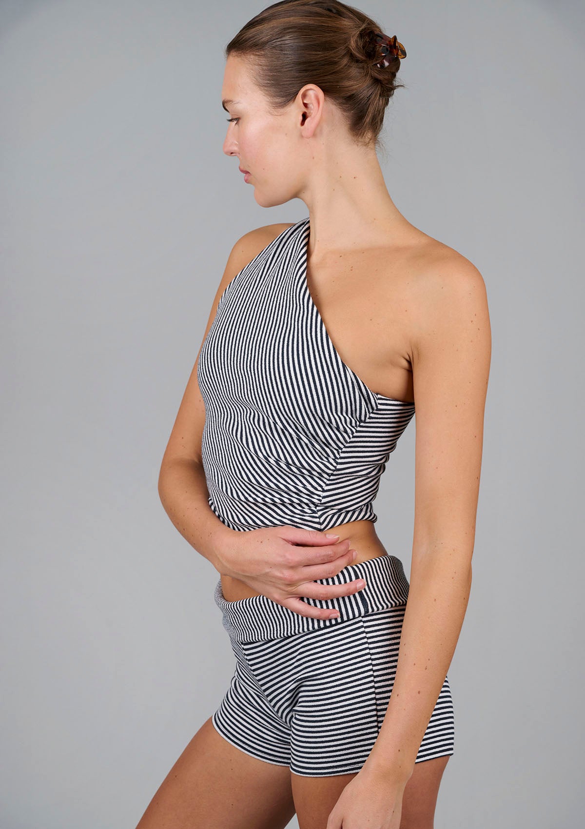 Roller Girl Top - Black / White