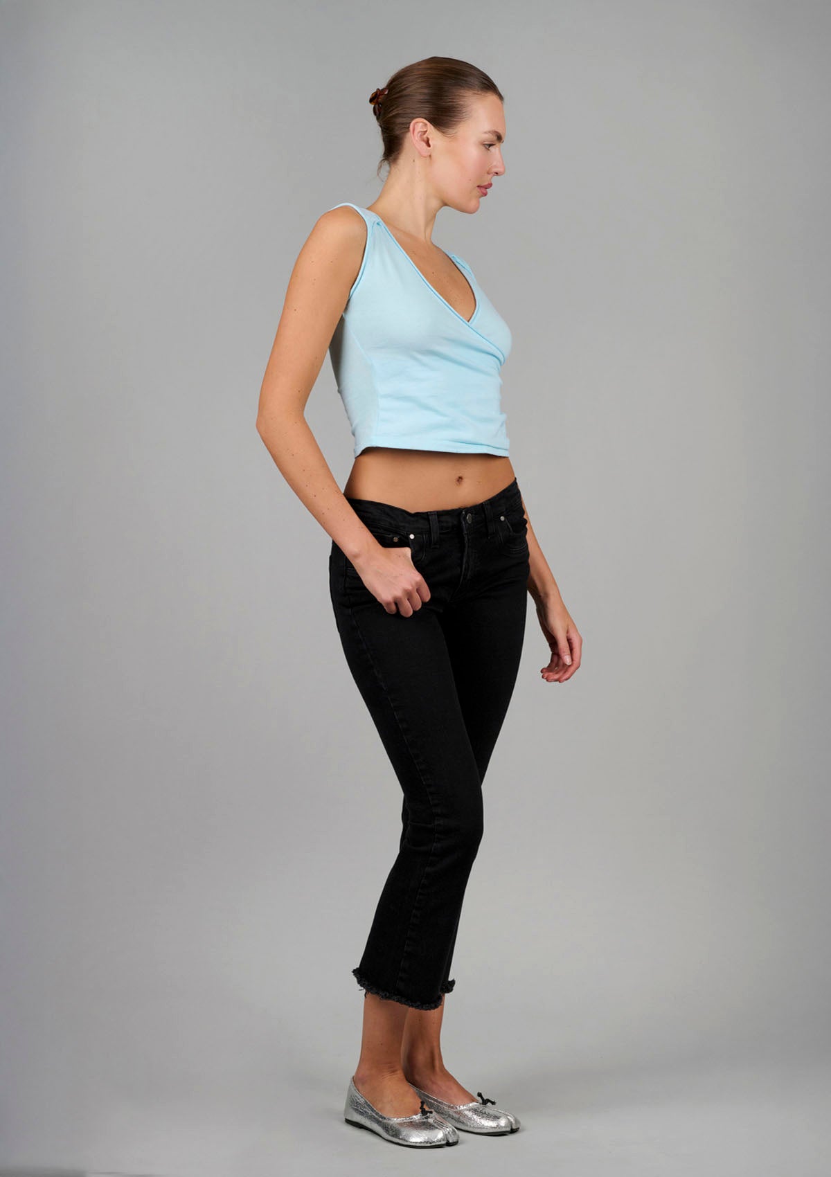 No Biggie Top - Pale Blue