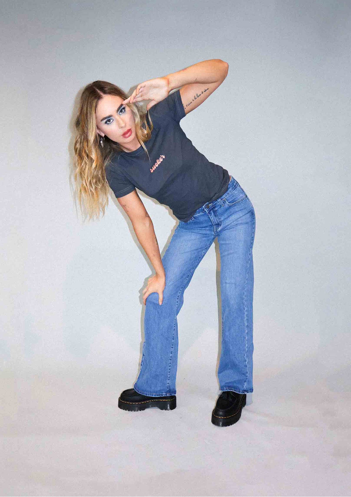 Margot Sucker Tee Grey