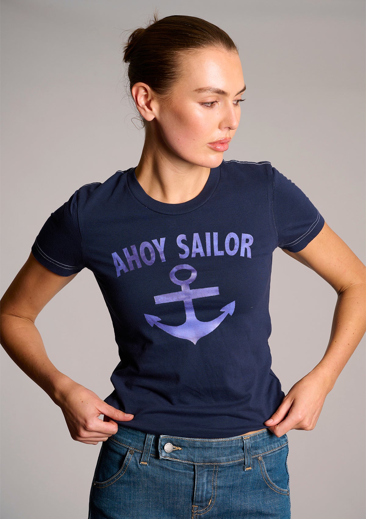 Margot Tee - Ahoy Sailor Navy