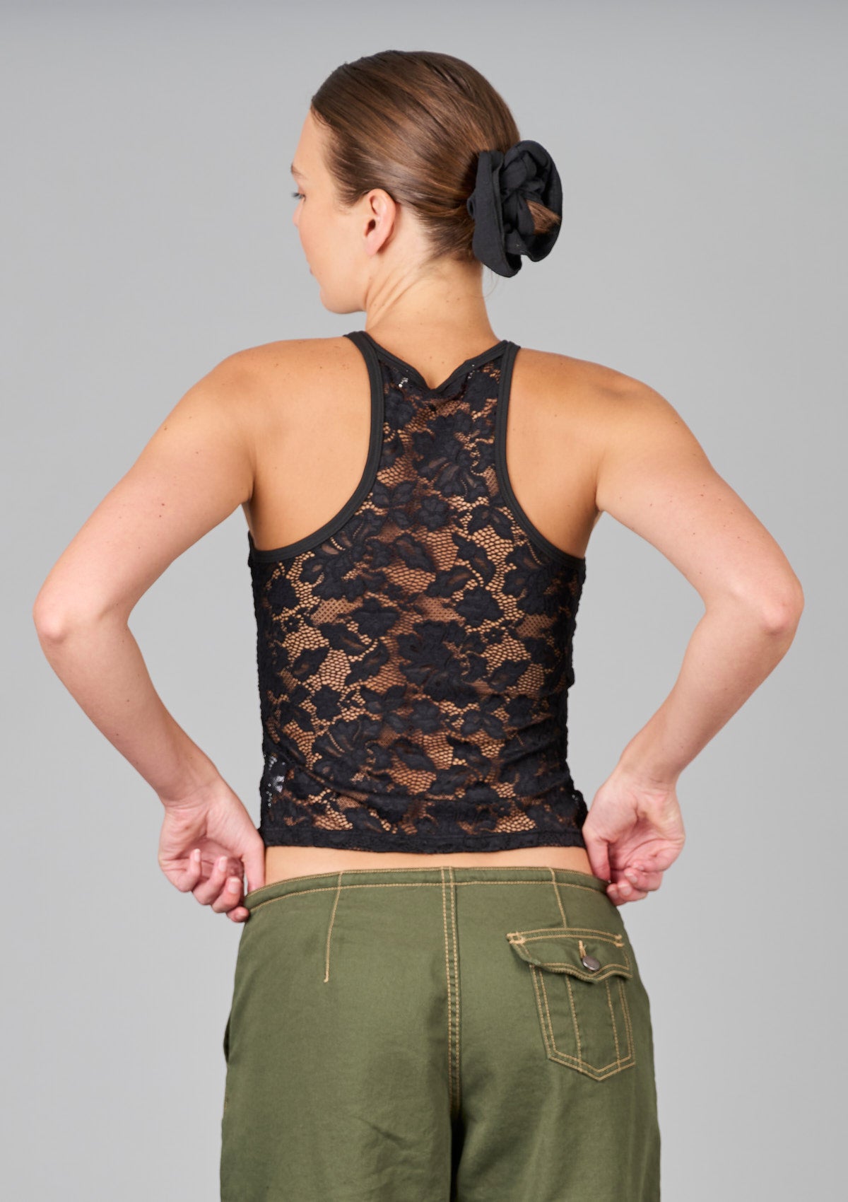 The Good Girl Super Racer Back - Black