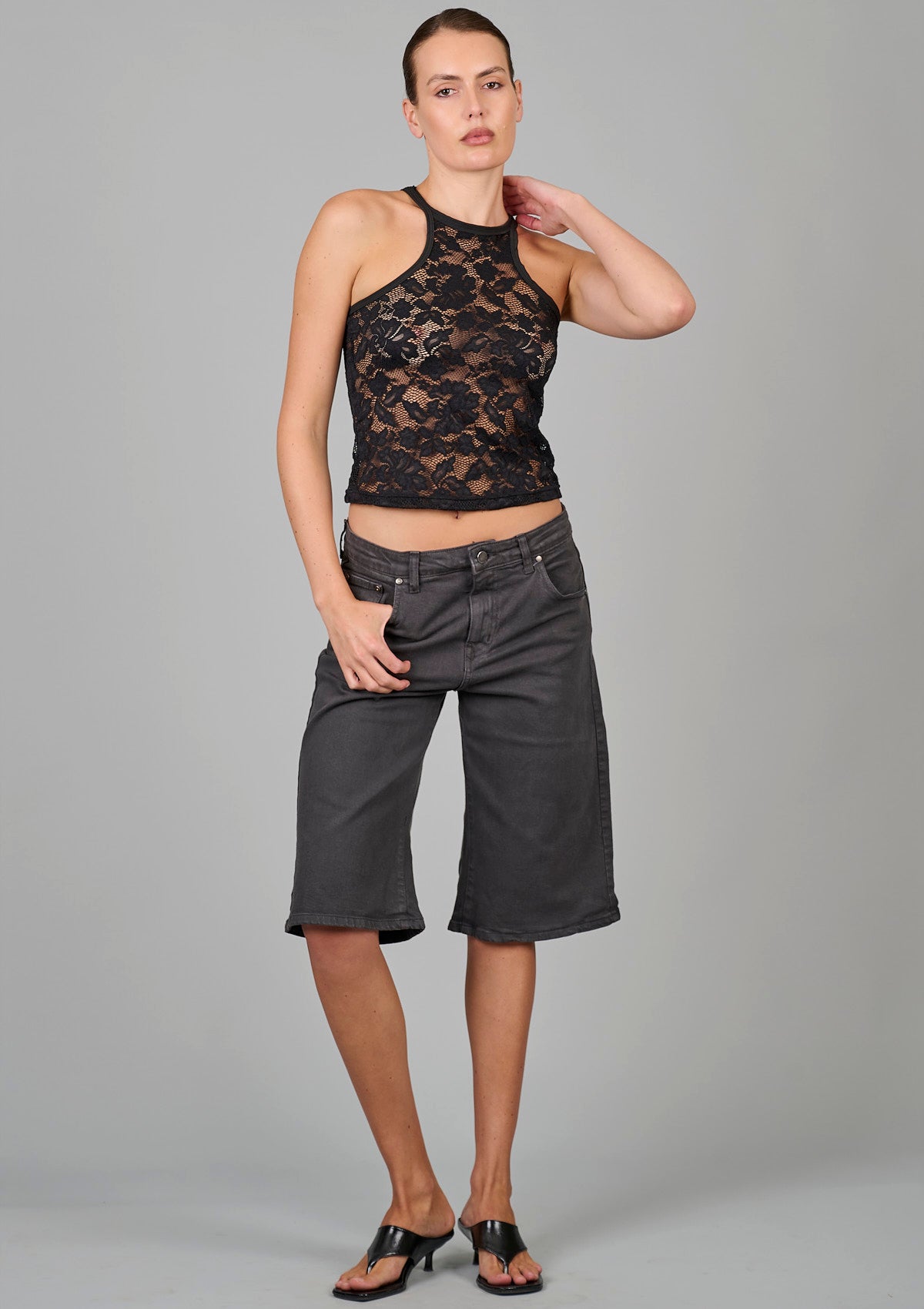 The Good Girl Super Racer Back - Black