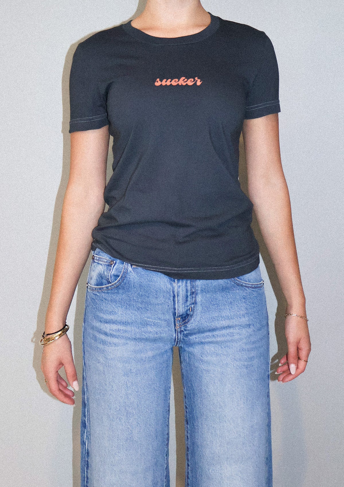 Margot Sucker Tee Grey