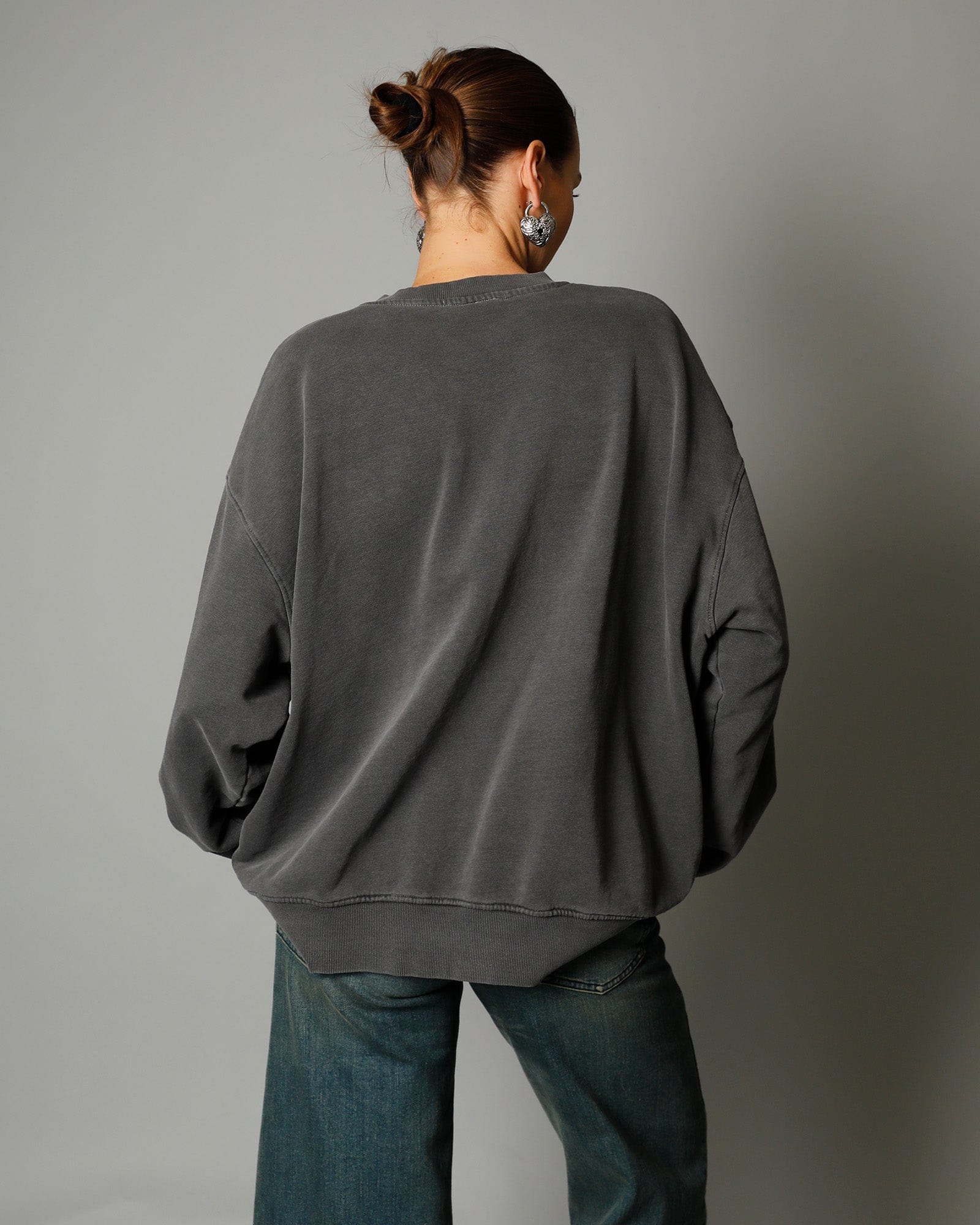 Debbie Zebra Lips Sweatshirt - Pigment Black