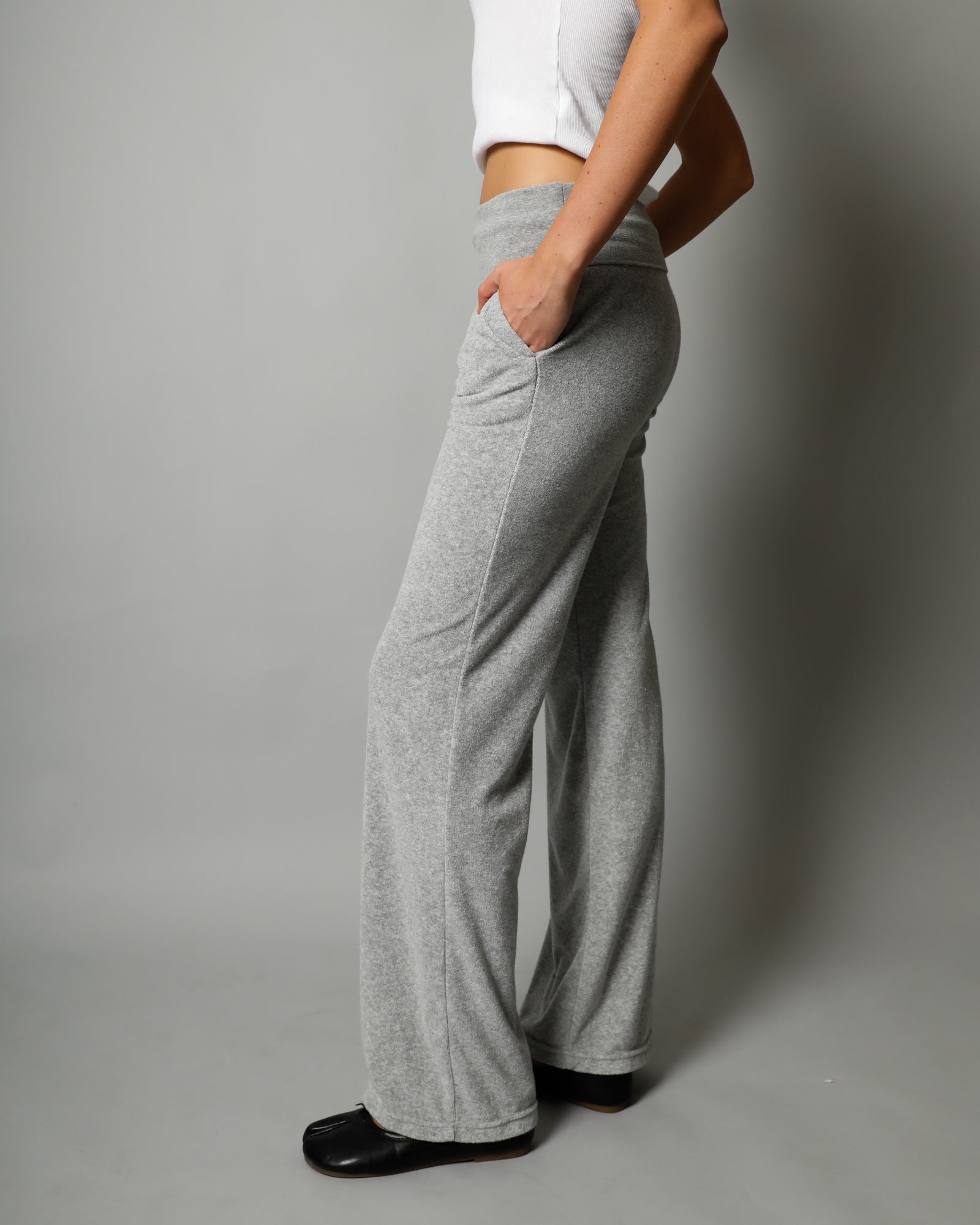 Tabi Terry Knit Pant - Grey