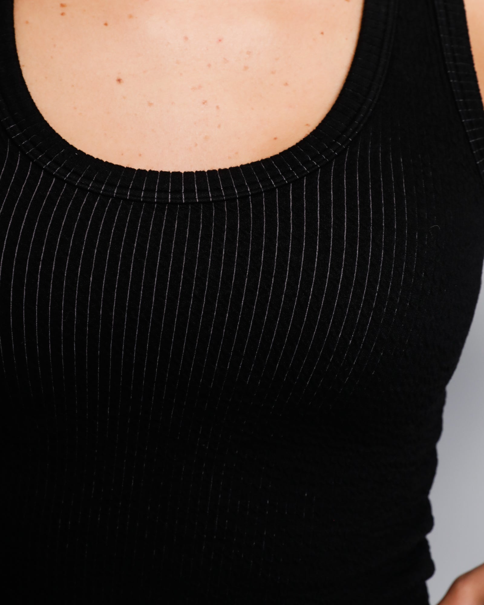 Jade Seersucker Cami - Black