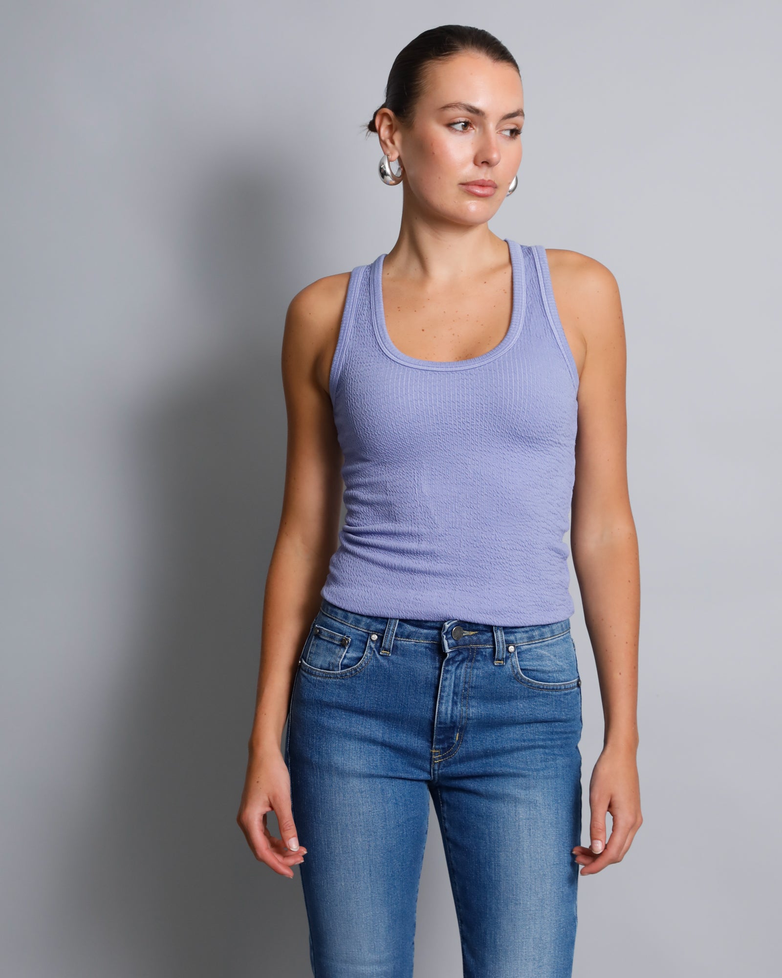 Jade Seersucker Cami - Lilac