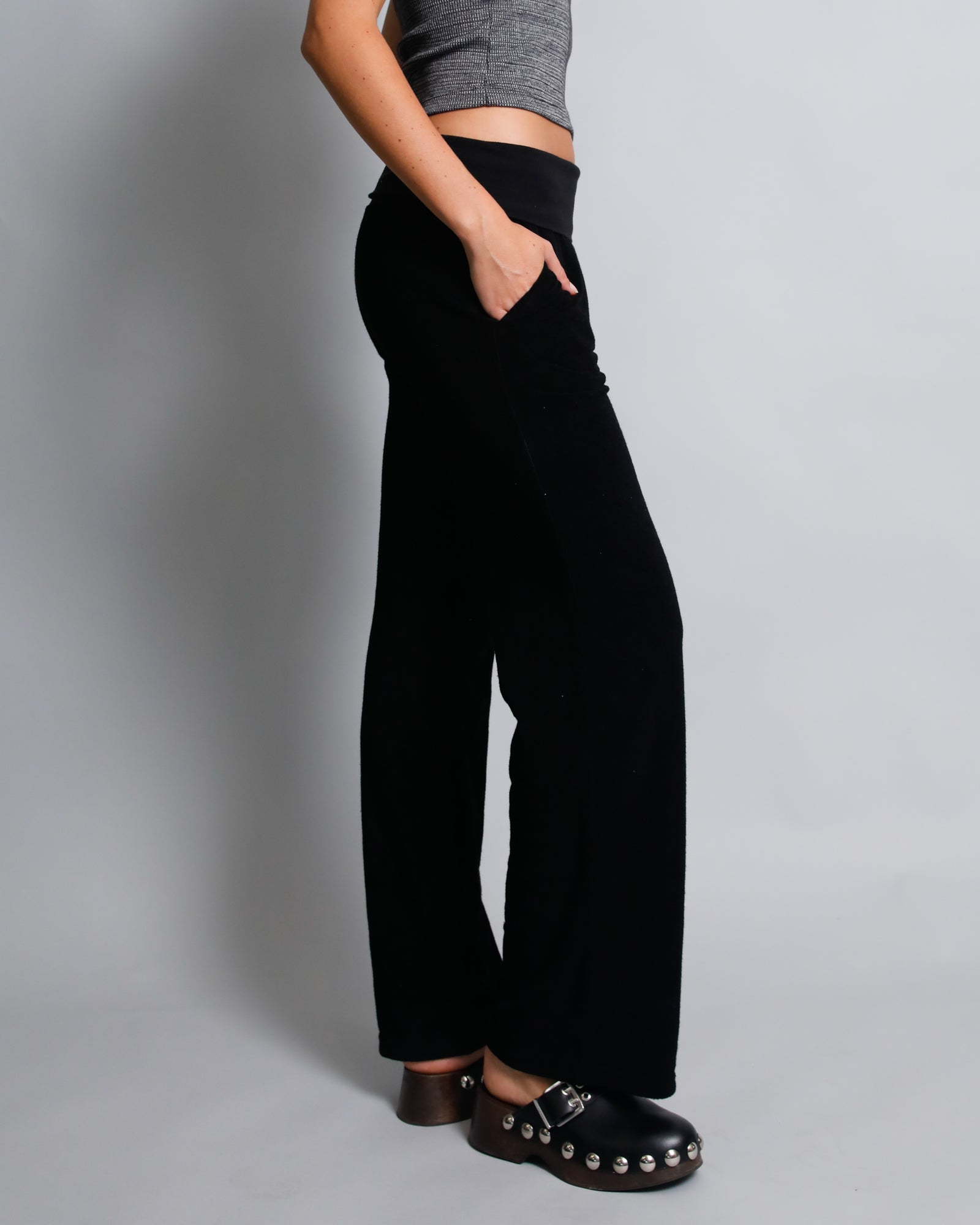 Tabi French Terry Pant - Black