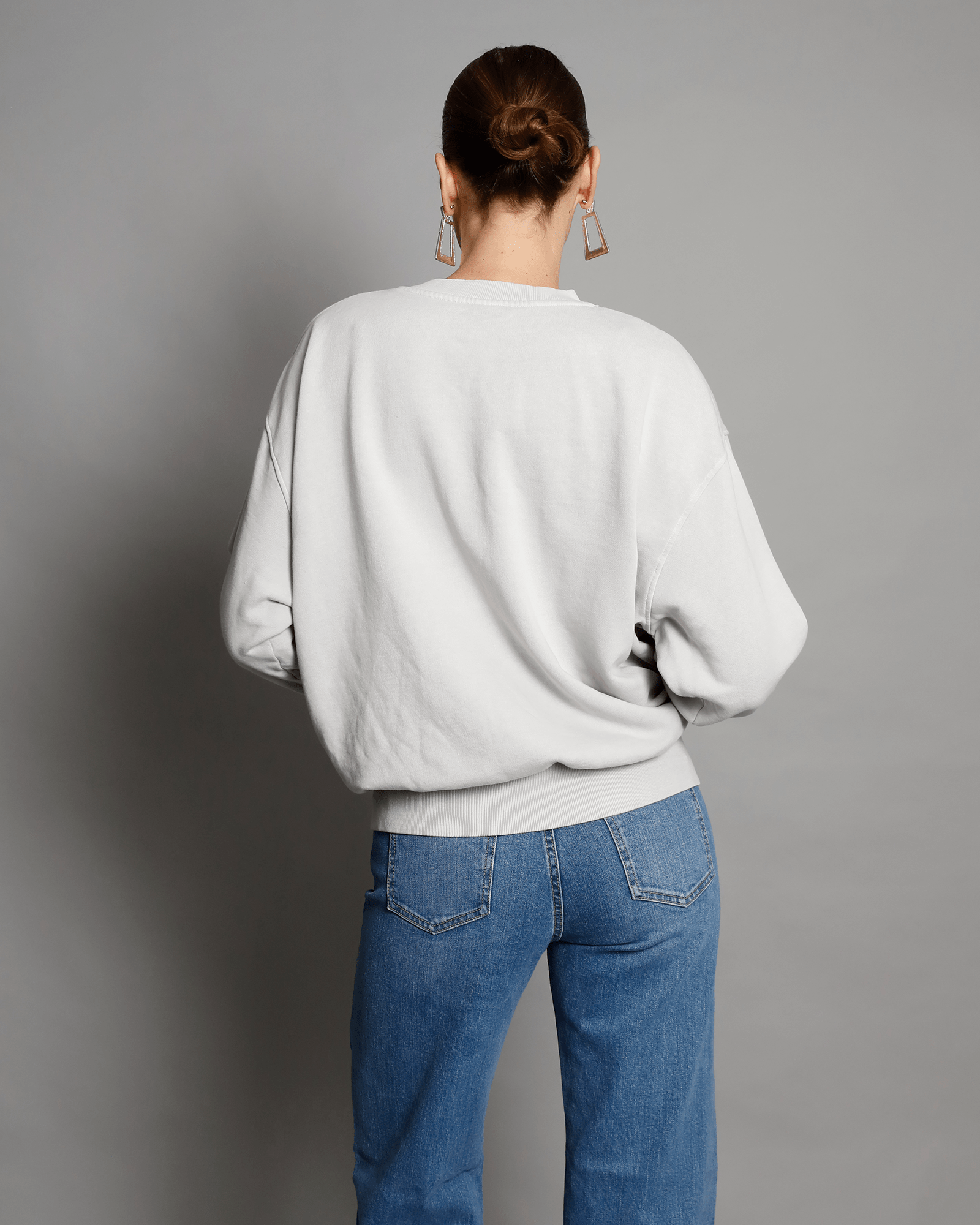 GROOVE THING Pale Grey Sweat