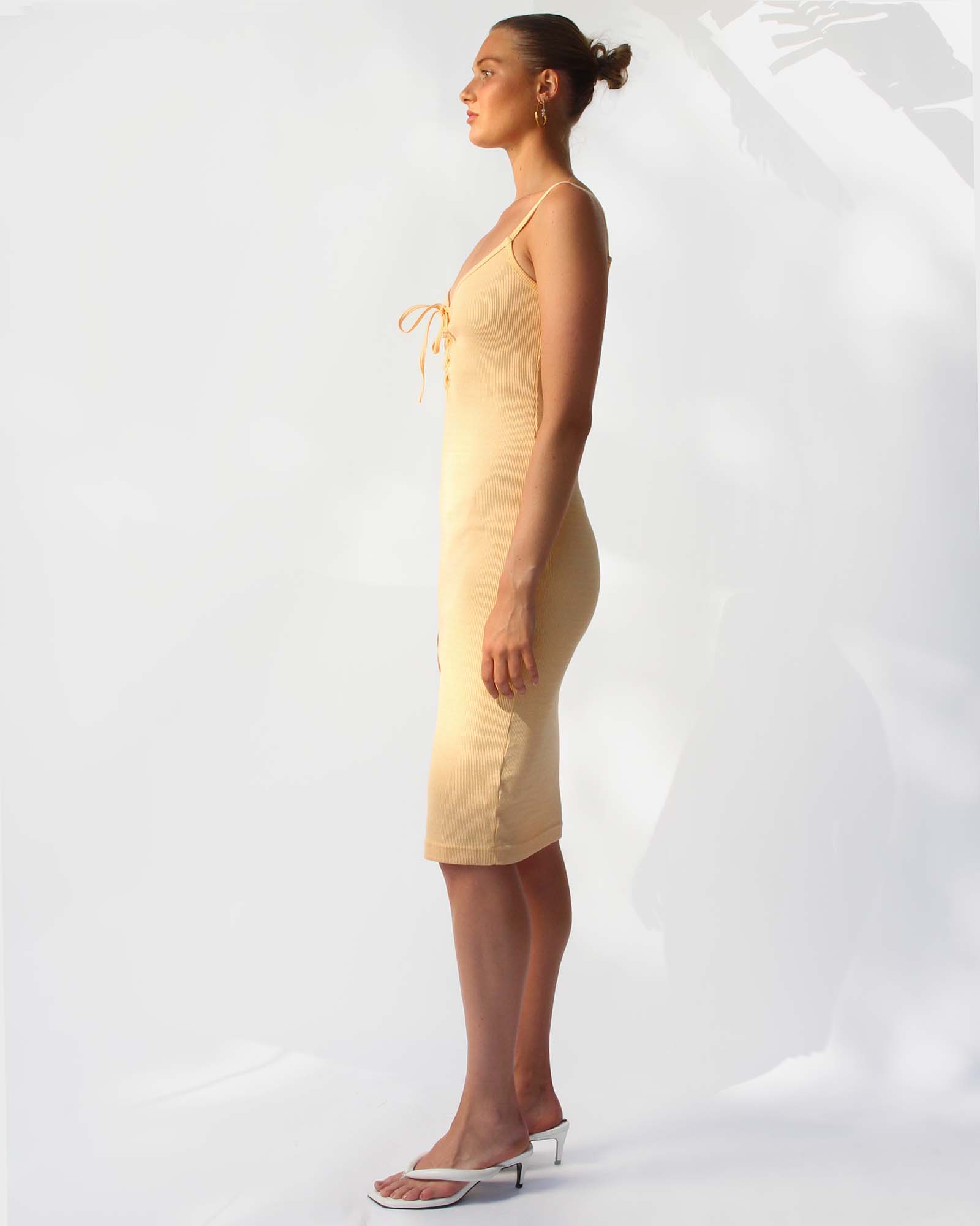 Laced In Love Midi Dress - Aperol