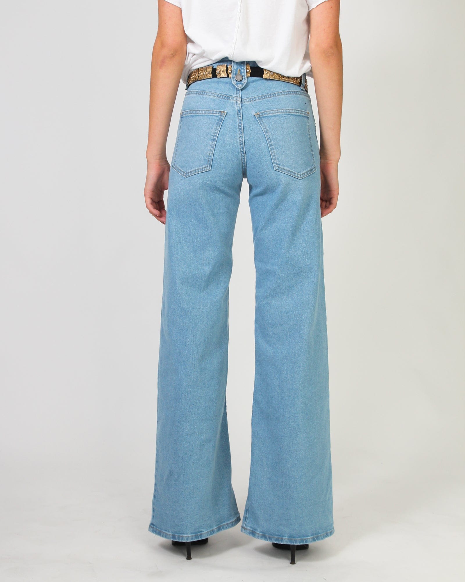 Kate Wide Leg Jean - Pale Wash