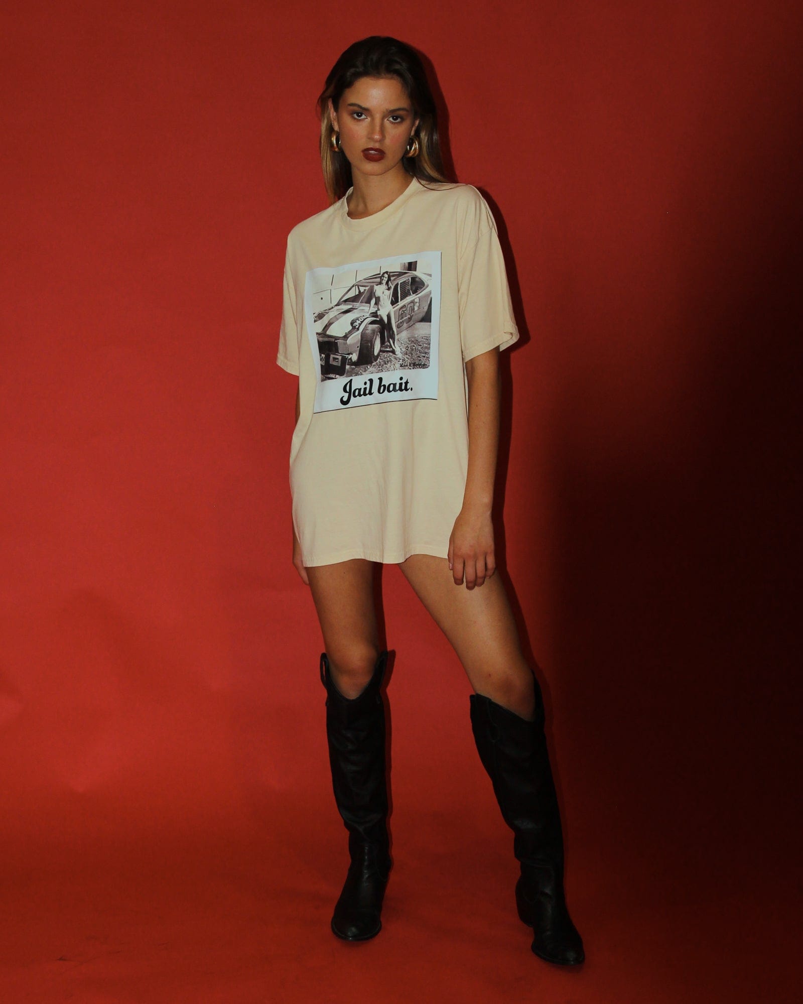 Jail Bait Tee - Milk