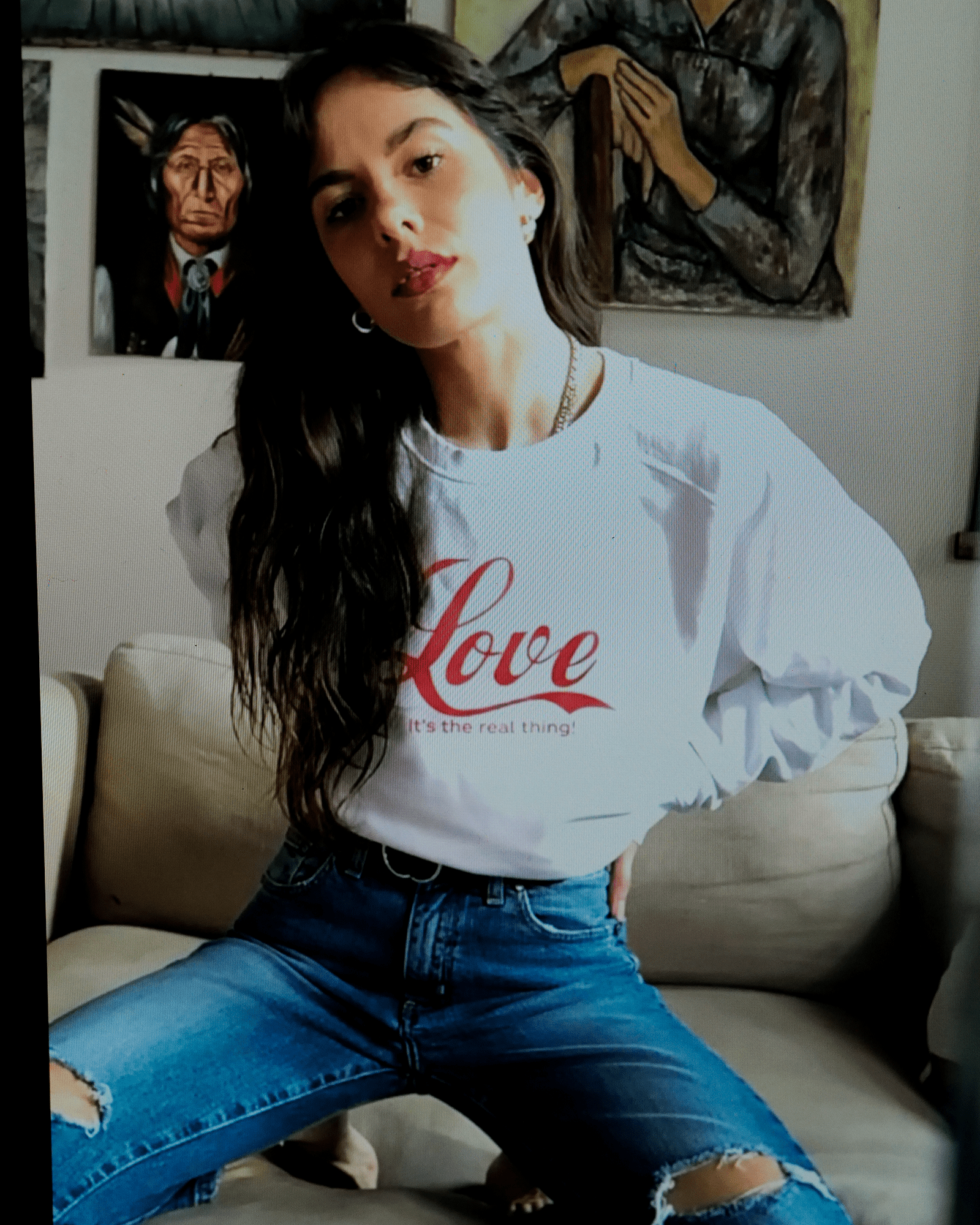 Real Thing Sweatshirt - White