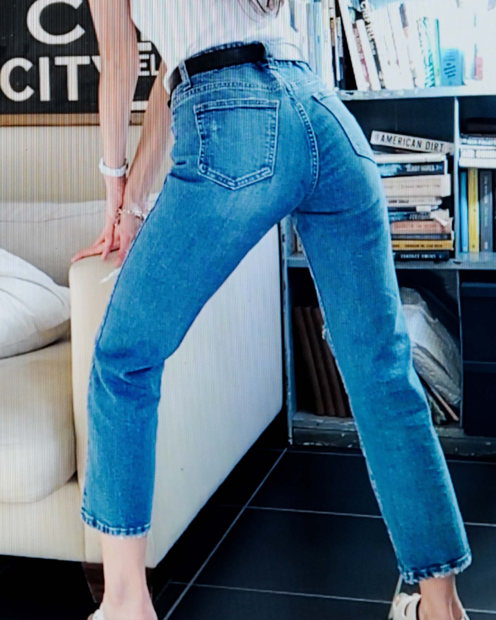 Rodger Crop Flare Jean  - Mid Wash