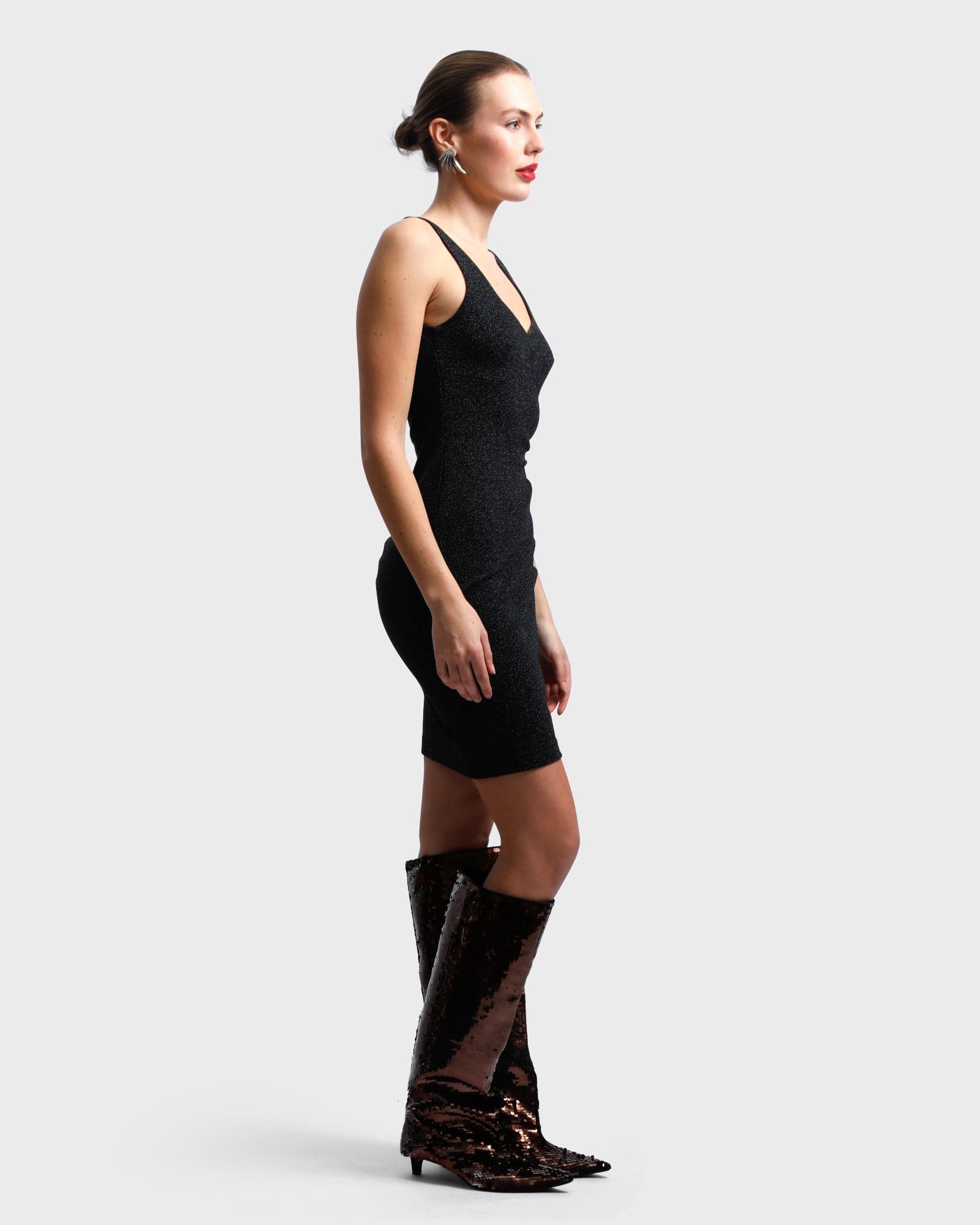 Diana Lurex Dress - Black