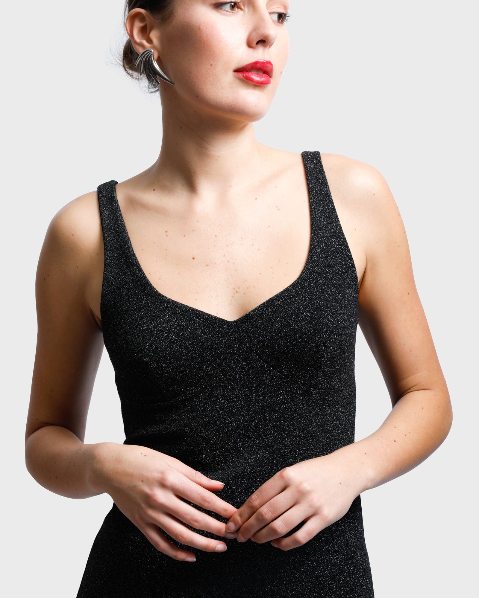 Diana Lurex Dress - Black