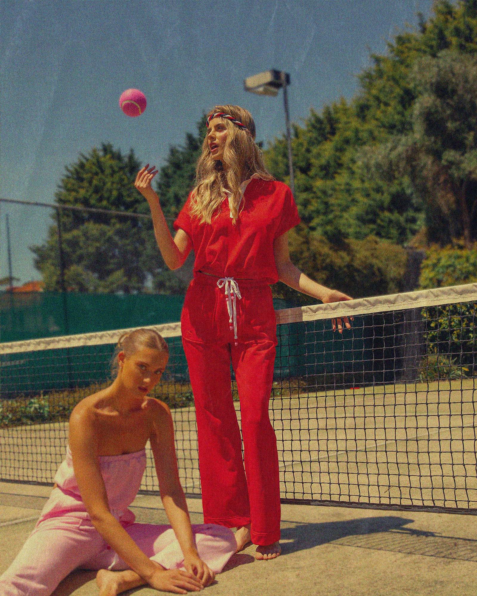 Ace Terry Pant - Red