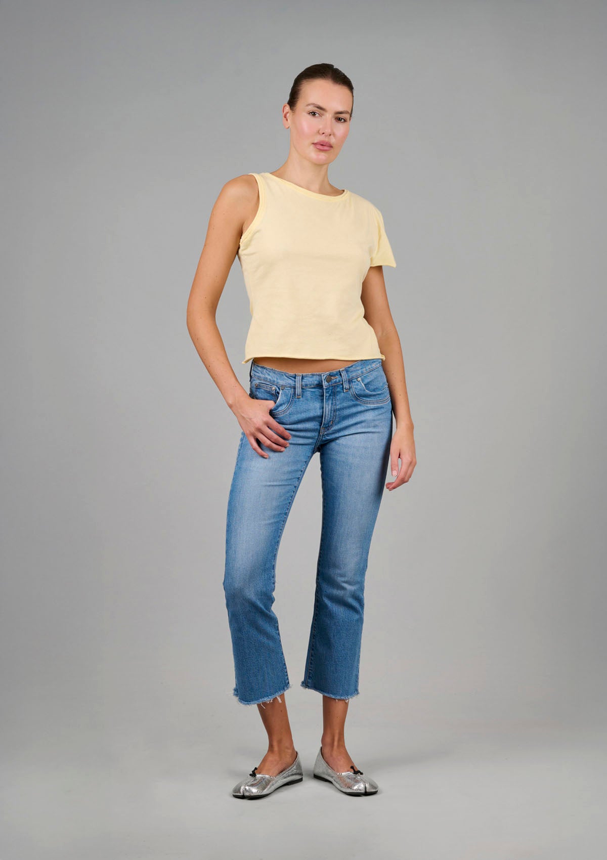 Two Faced Tee - Lemon Yellow