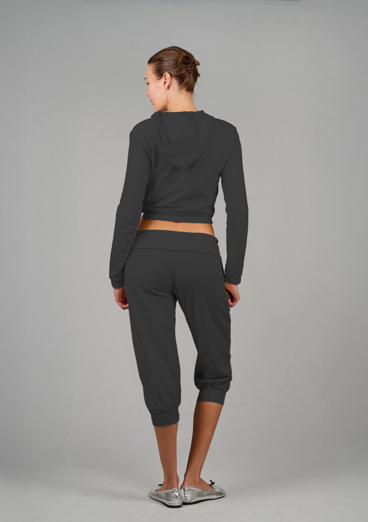 ‘Weekender’ Capri Track Pant - Black