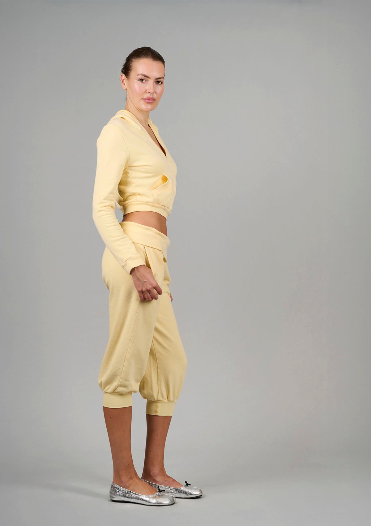 ‘Weekender’ Capri Track Pant - Lemon Yellow