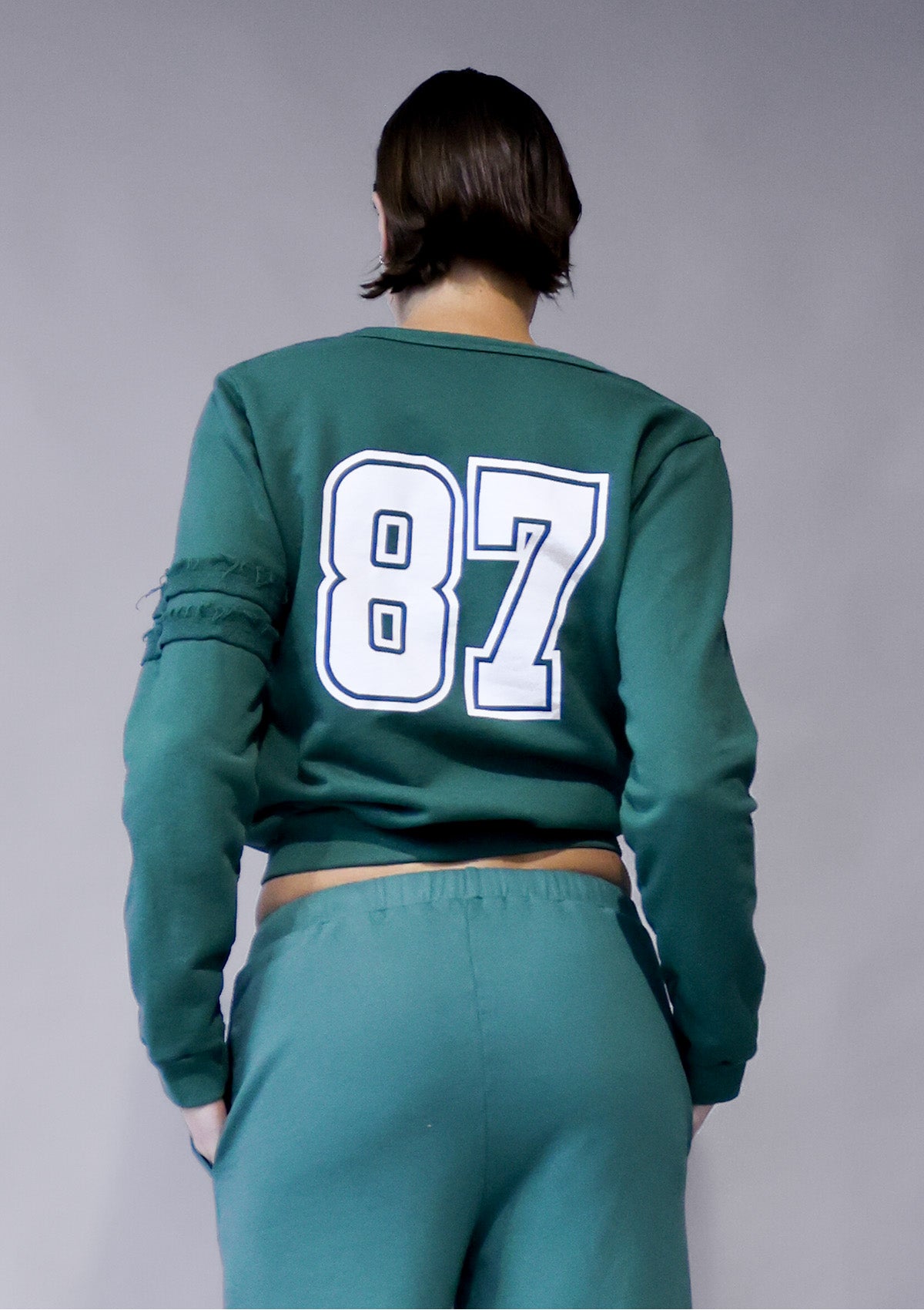 Babe Baseball Cardigan - Forest