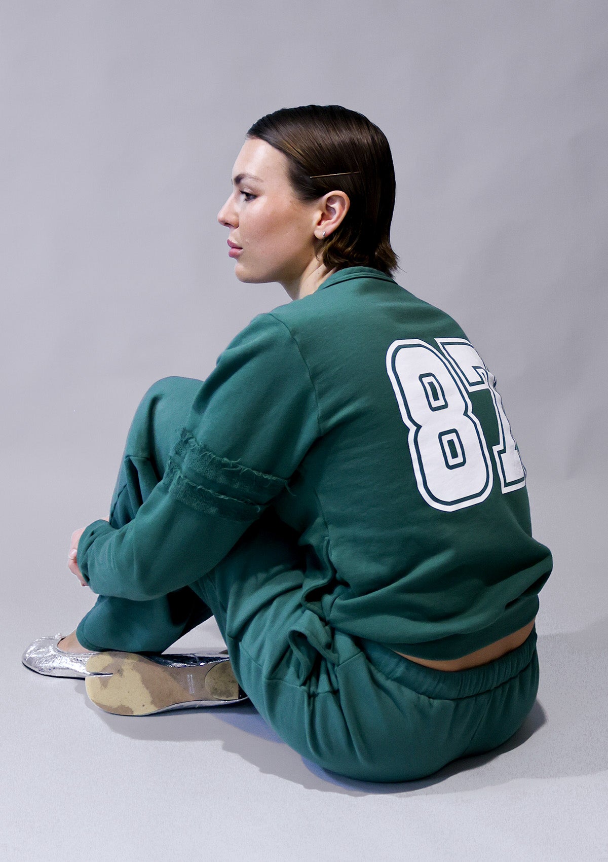 Babe Baseball Cardigan - Forest