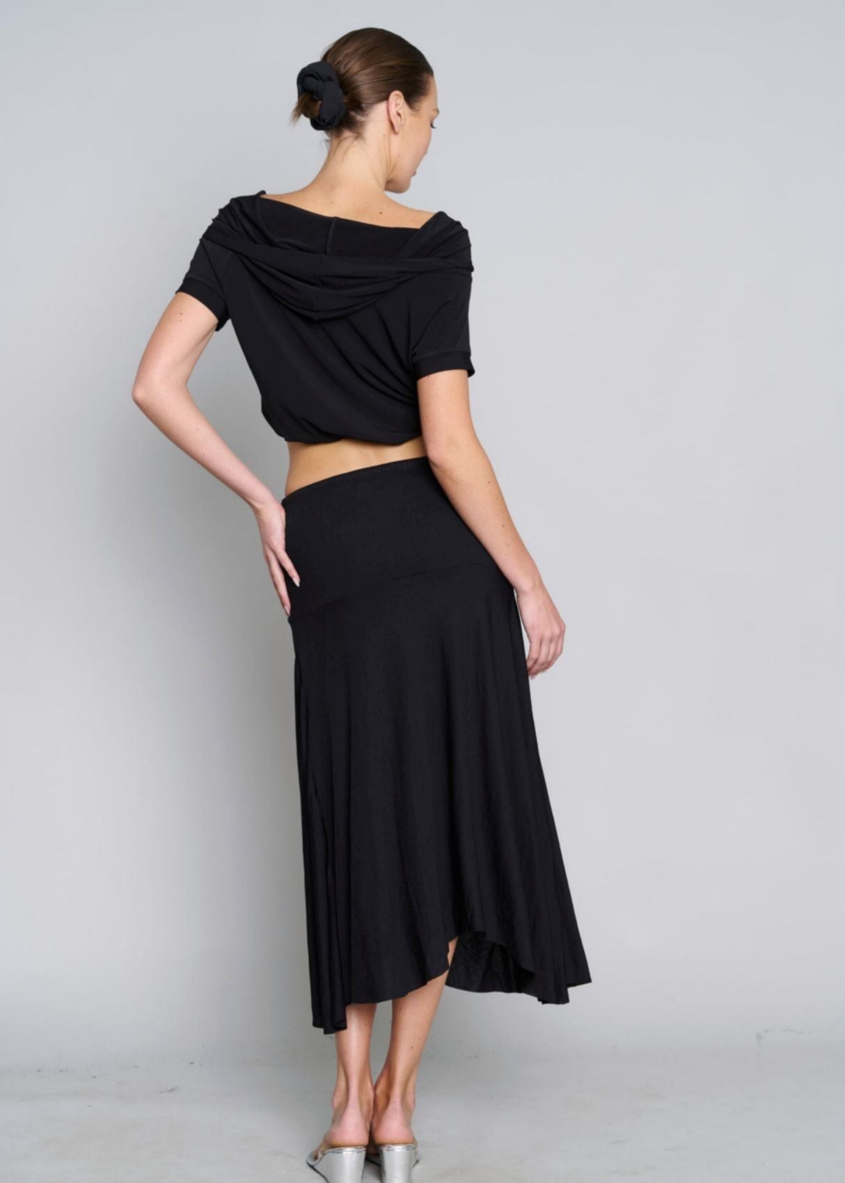 Alexa Asymmetrical Skirt - Black