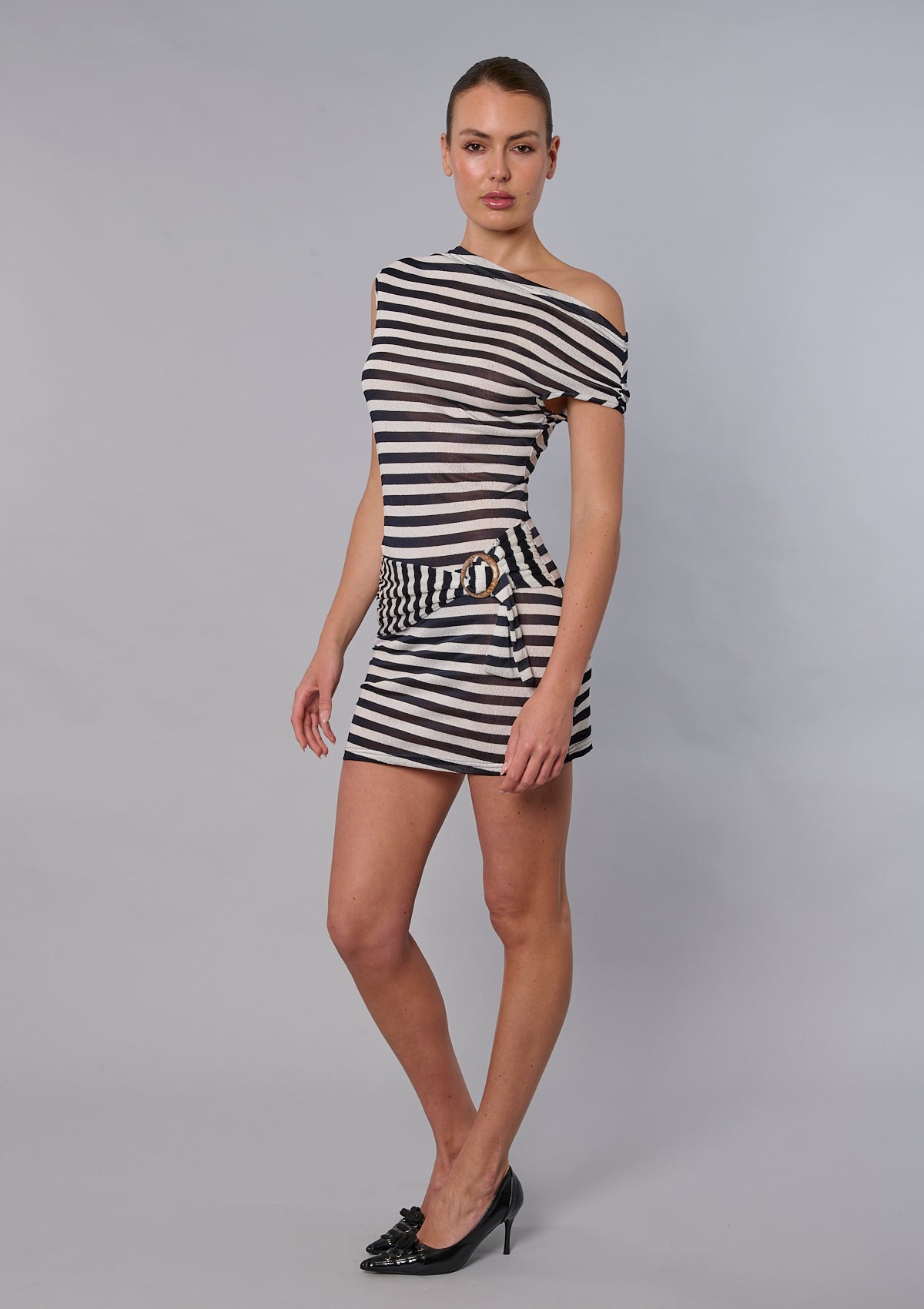 Liv Navy Stripe Dress