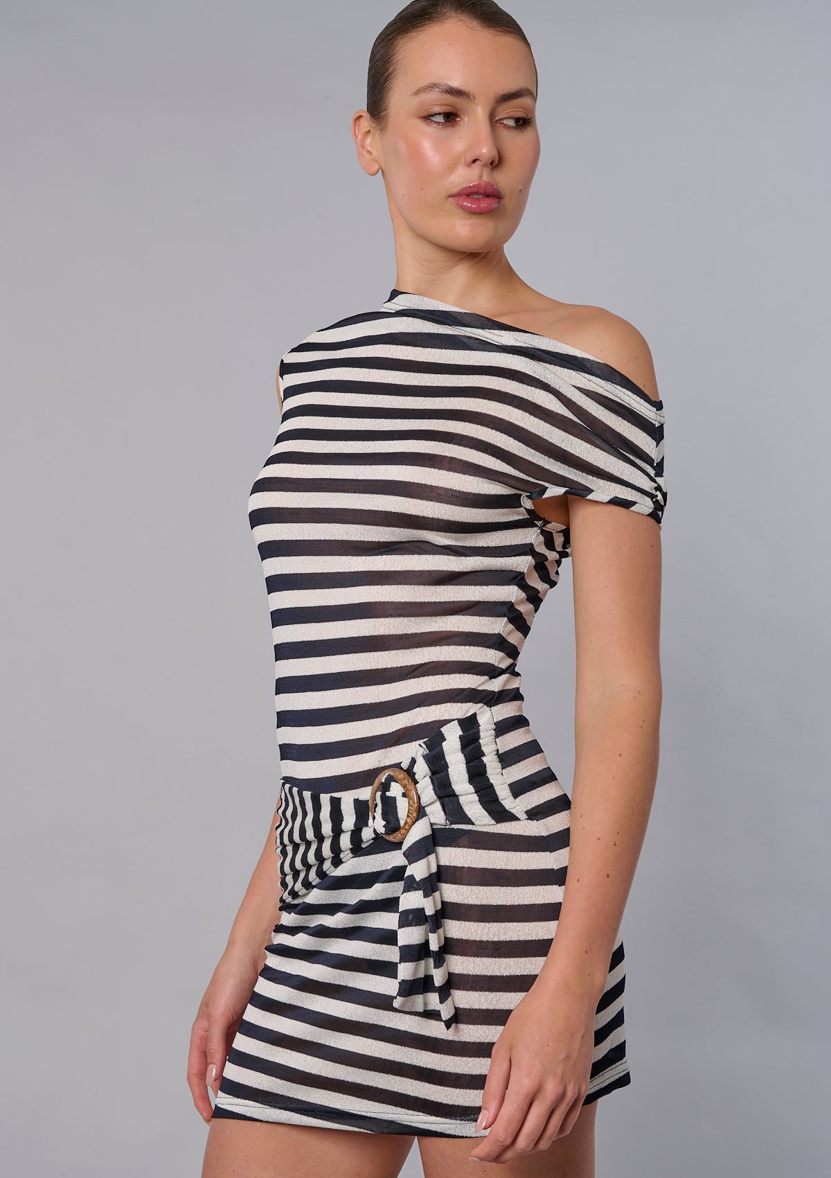 Liv Navy Stripe Dress