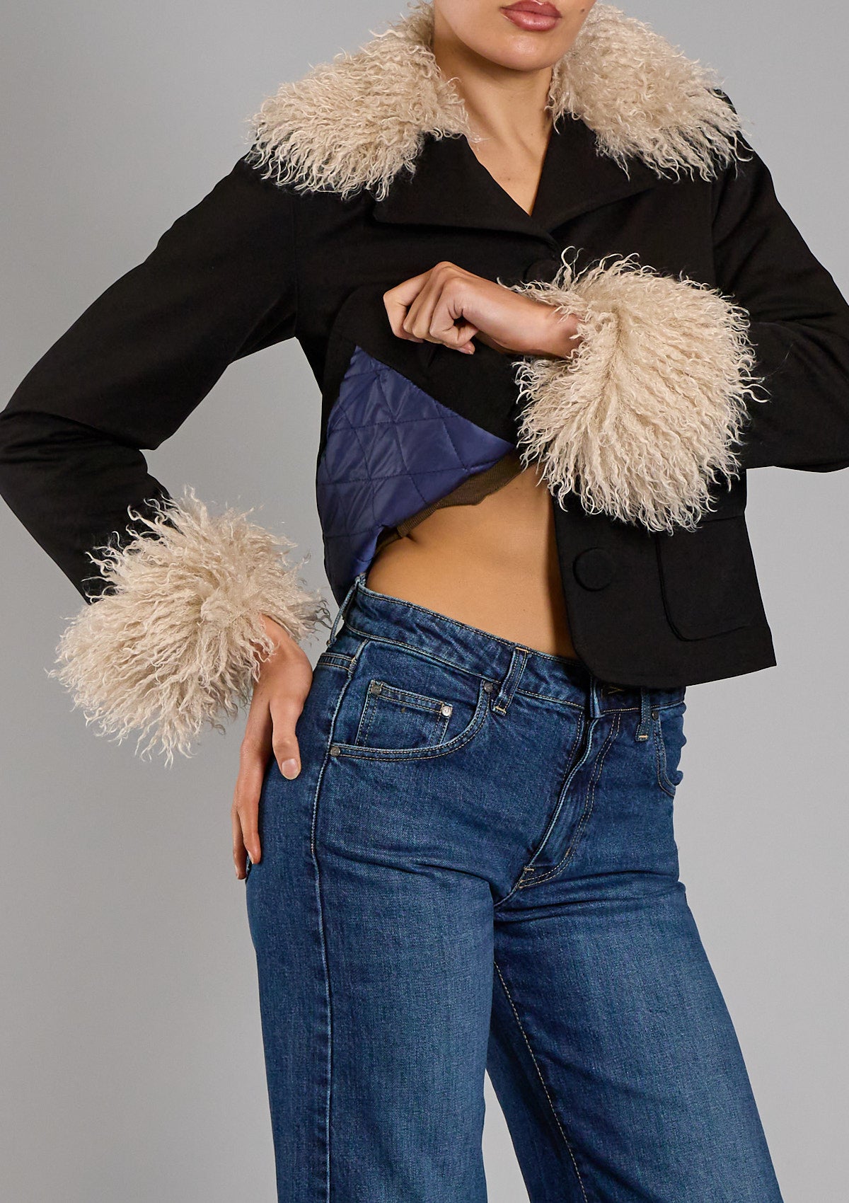 Nelly Fur Collar Jacket