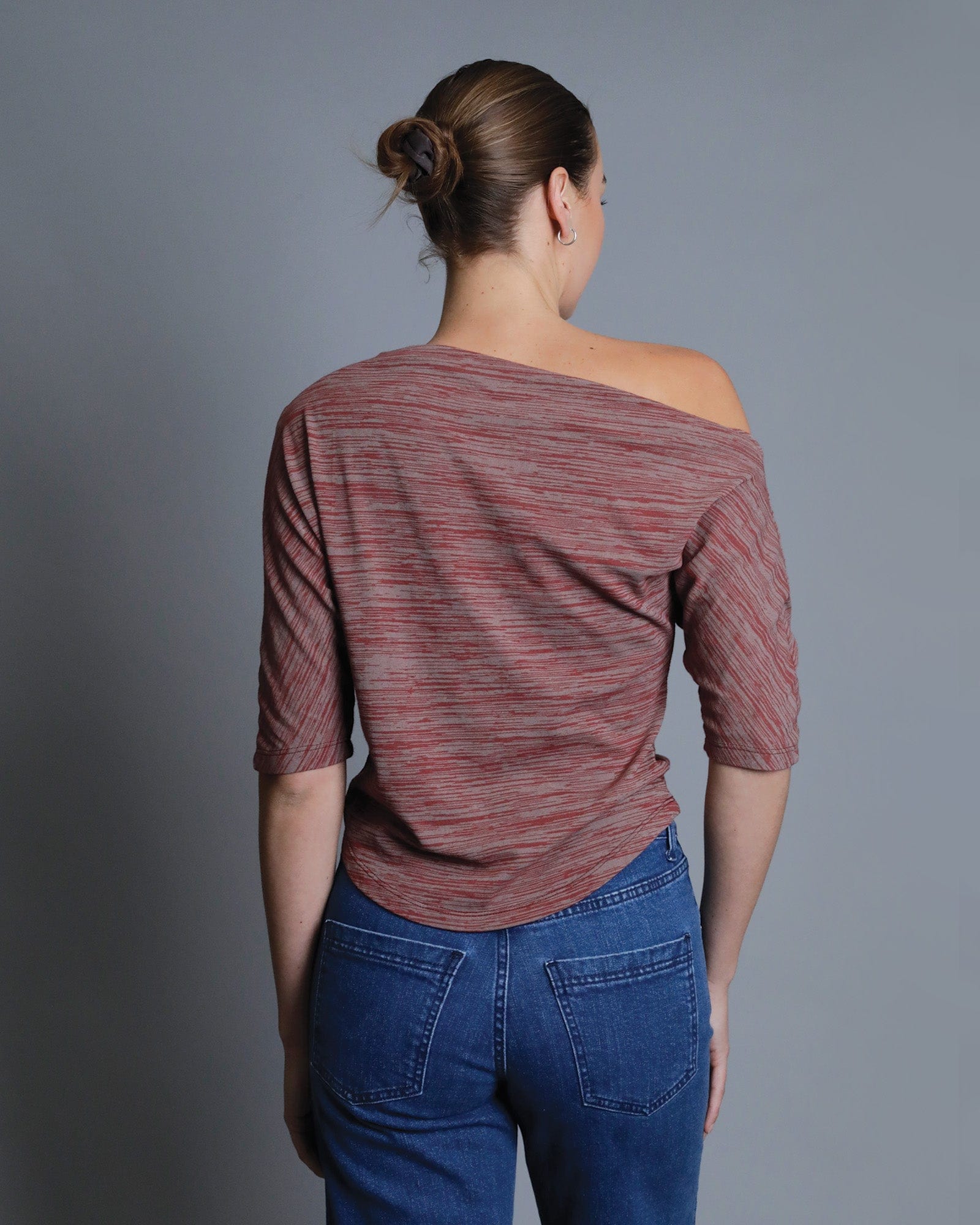 Lexi Off-Shoulder Top - Cherry Marle