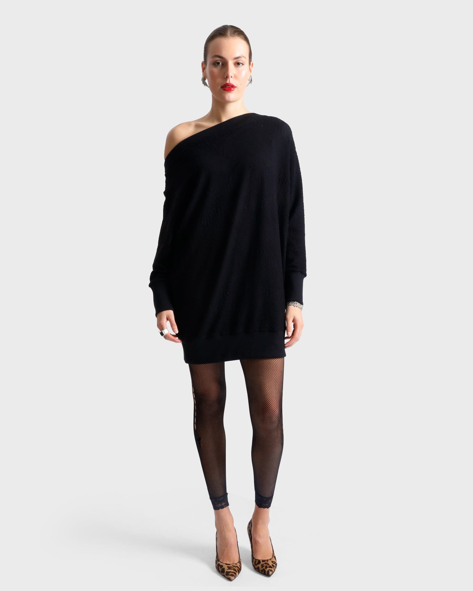 Jacqueline Sweater Dress - Black