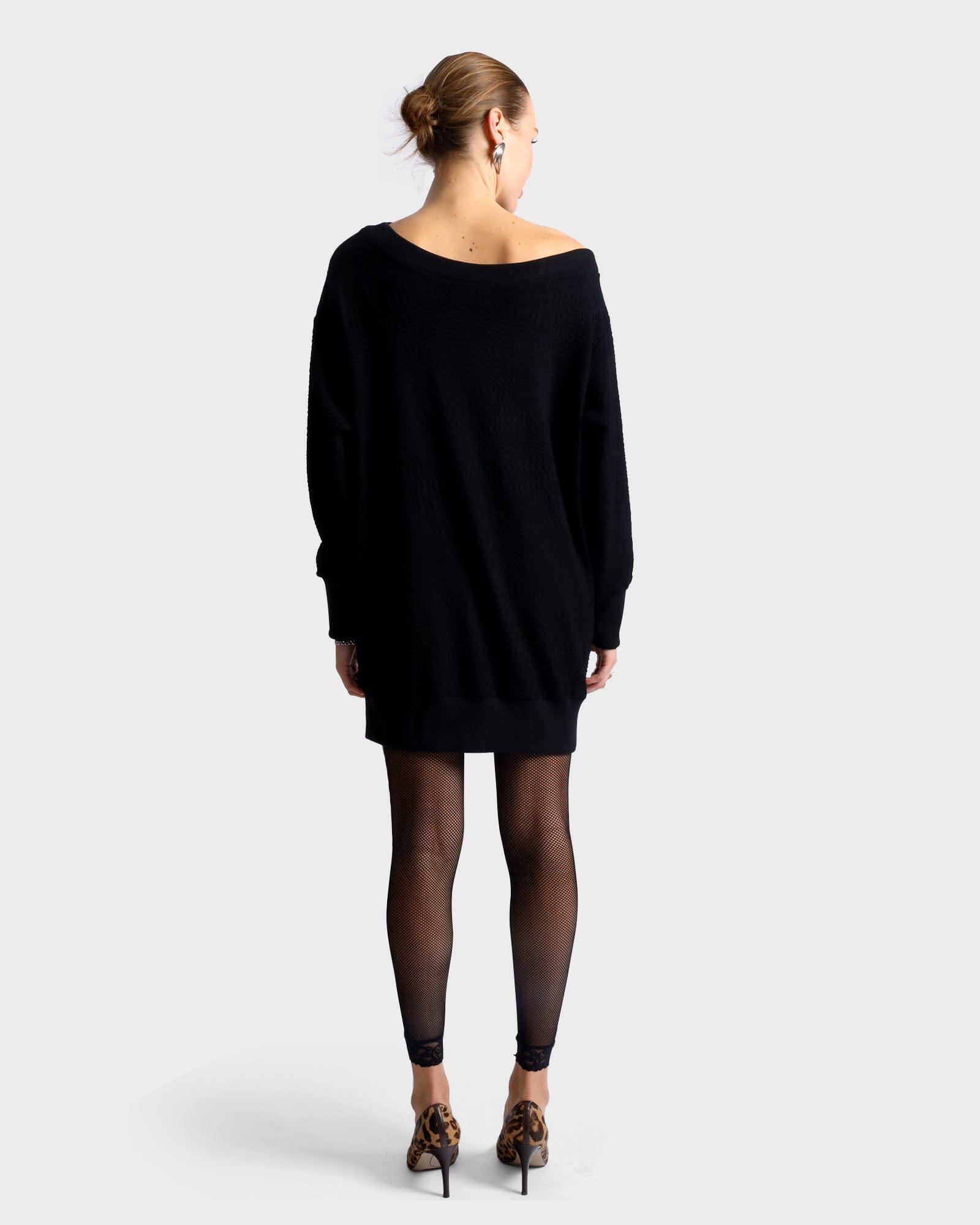 Jacqueline Sweater Dress - Black
